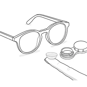 Brillen & Kontaktlinsen Illustration